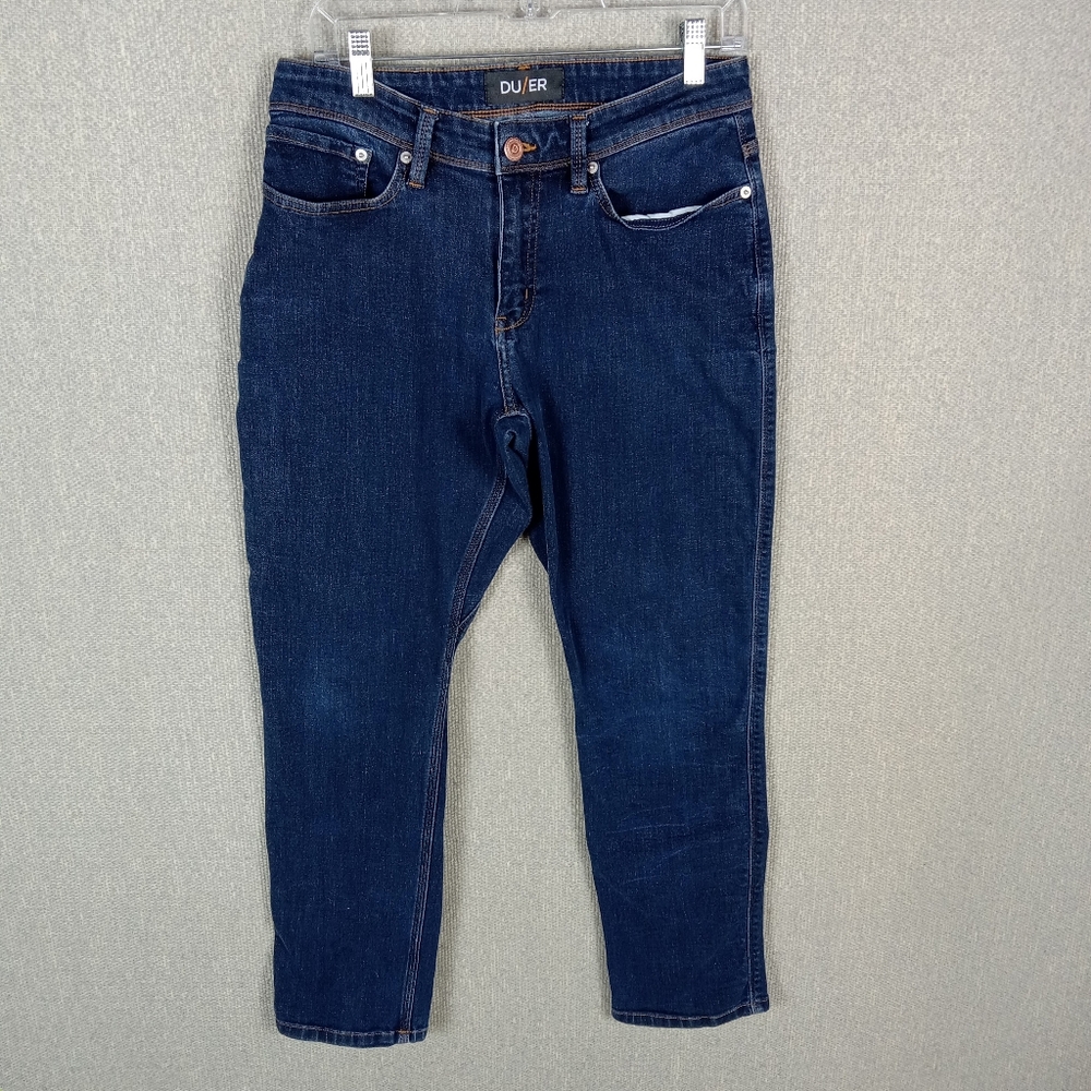 DUER Jeans Mens 31x30 Blue L2X Performance Denim Relaxed Fit Stretch Gorpcore